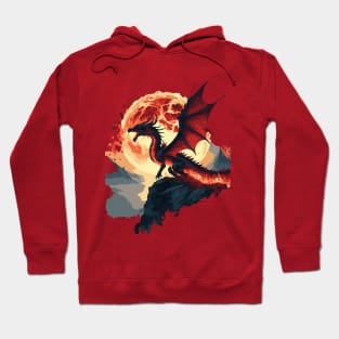 Fire Moon Dragon Hoodie